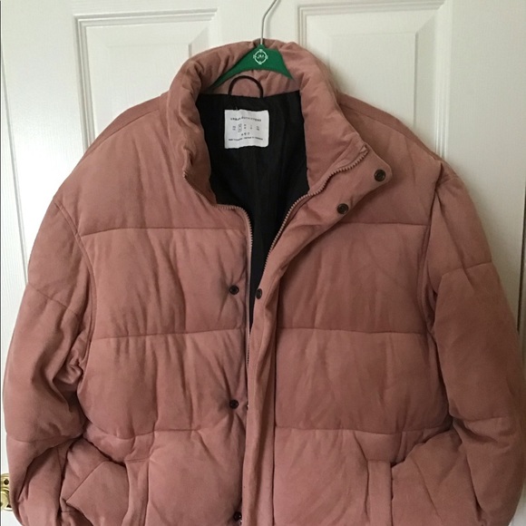 Urban Outfitters Mens Pink Uo Puffer 